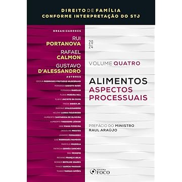 Capa do livro Alimentos - Aspectos Processuais - 1ª Ed - 2024: Coleção: Direito de Família Conforme Interpretação do STJ - VOL 4