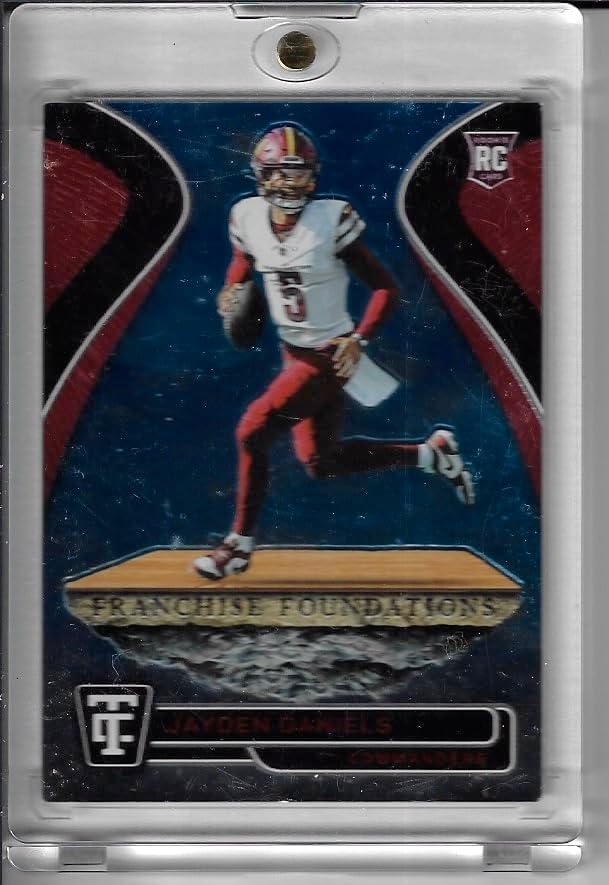 Jayden Daniels Serial Numbered #165/399 Mirror Blue Franchise Foundations Rookie Card Collectible Football Card - 2024 Topps Totallyt Certified Football Card #20 (Commanders) Ships in One Touch