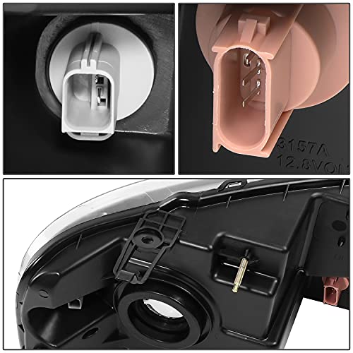 Image of DNA MOTORING Headlights Assembly Compatible with 04-08 F-150 /06-08 Mark LT, Black Amber, HL-OH-F1504-BK-AM