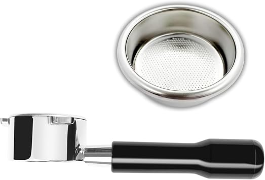 Frossvt 54mm Bottomless Portafilter, Espresso Accessories Compatible with Breville Barista Express, Pro, Touch, Bambino Plus, Infuser, Includes 18g Precision Basket