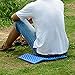 Jauarta Outdoor Foldable Foam Waterproof Garden Cushion Seat Pad Camping Portable Folding Mat (Blue and Black)