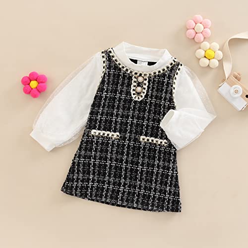 Kids Toddler Baby Girl Fall Winter Outfit Long Sleeve Pompom Knitted Shirt Sweater Top Button Skirt 2PCS Clothes Set3