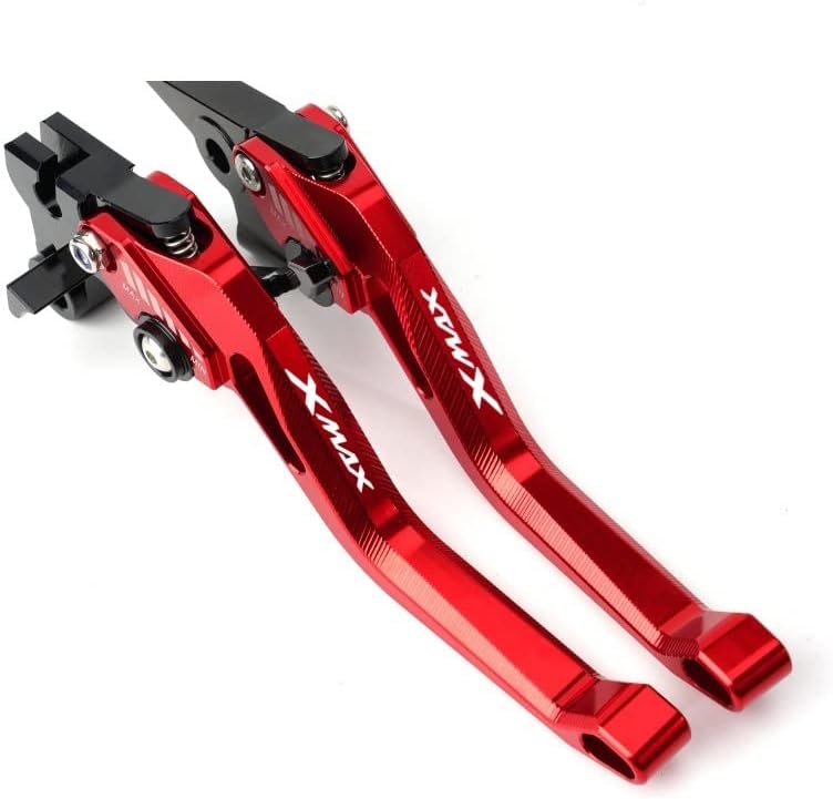 Miniatura 2 de QQLADY Z 3D Rhombus - Juego de palancas de embrague de freno corto CNC para Yamaha Xmax 300 X-MXA125 250 400 2017 2018 2019 2020 X (color negro)