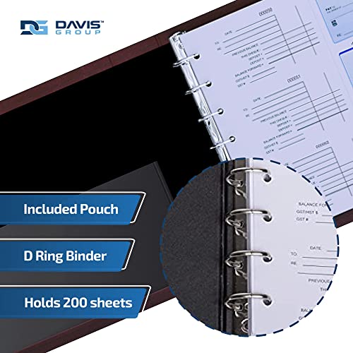 Premium 3-Up Business Checkbook Binder, Big And Small Business Supplies For Check Paper, Burgundy #TOP1