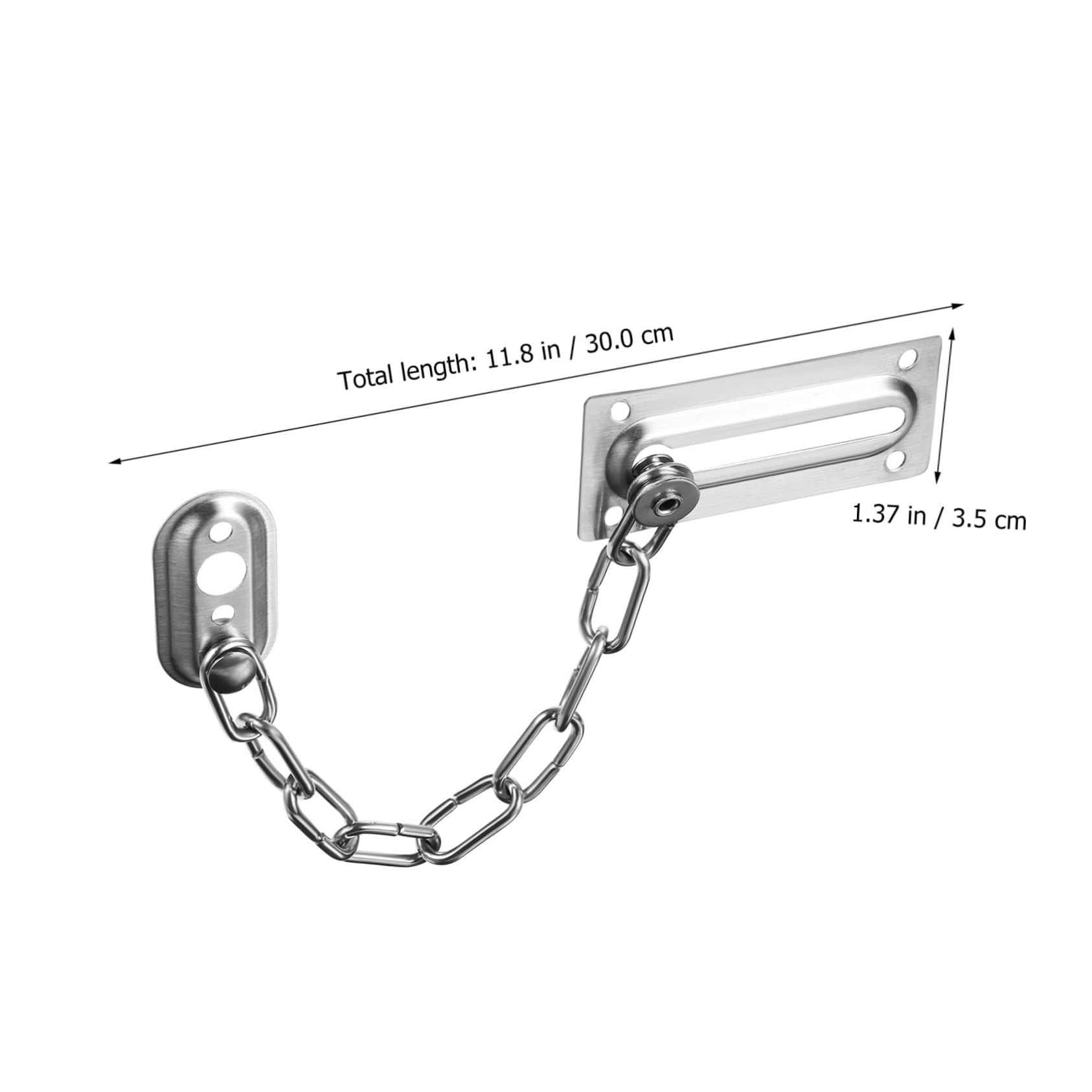 EXCEART 4pezzi Catena Per Porta Catenacci Bulloni e Serratura Per Sicurezza Porte Interne Ed Esterne Per Case e Uffici