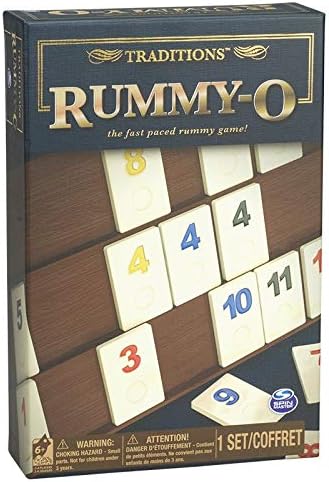 TRADITIONS Rummy-O: Modern Tile-Based Game for 6+