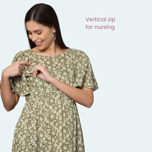 Image of Morph Maternity | Maternity Dresses for Women | Fits During Pregnancy & Post Pregnancy | Back Tie to Adjust