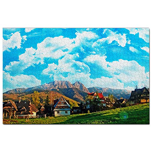 Poland Jigsaw Puzzle 1000 Piece Poland Zakopane Puzzle Game Artwork Travel Souvenir Wooden