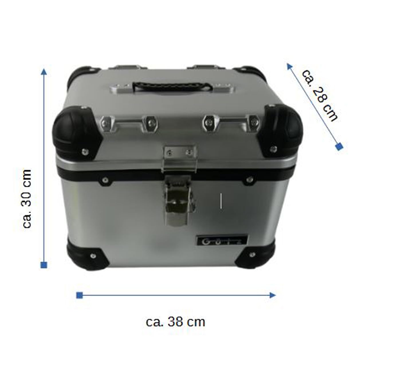 Topcase 35 Liter Aludesign Komplettset