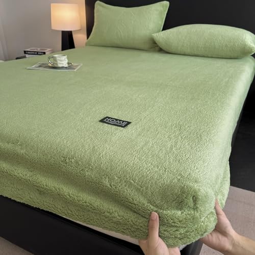 JIANINGHOME Sábana bajera ajustable de franela extra profunda de 200 x 220 pulgadas, tamaño individual, doble, superking