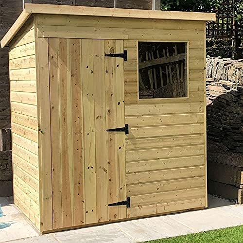 Heavy Duty Garden Gate Hinges for Wooden Shed - 6 Inch 2Pcs Weather & Rustproof Powder Coating Metal Tee Strap Black Door Hinges for Garden Shed, Window, Fence, and Barn Gates