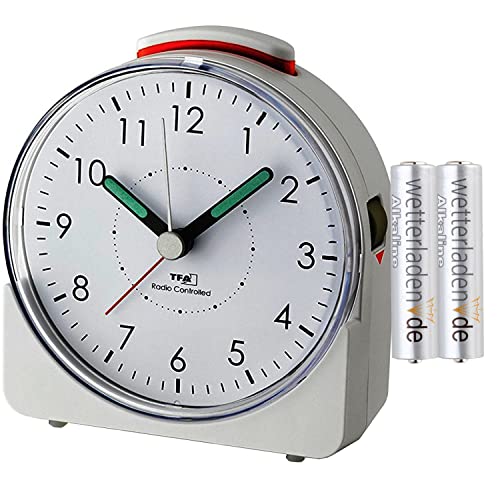 TFA Dostmann 60.1513 Sunrise Radio-réveil analogique Blanc avec piles
