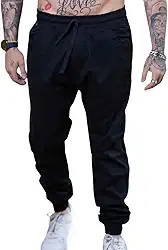 Calça Jogger Masculina Sarja Jeans Plus Size G1 G2 G3 G4 Casual Confortável Moderna