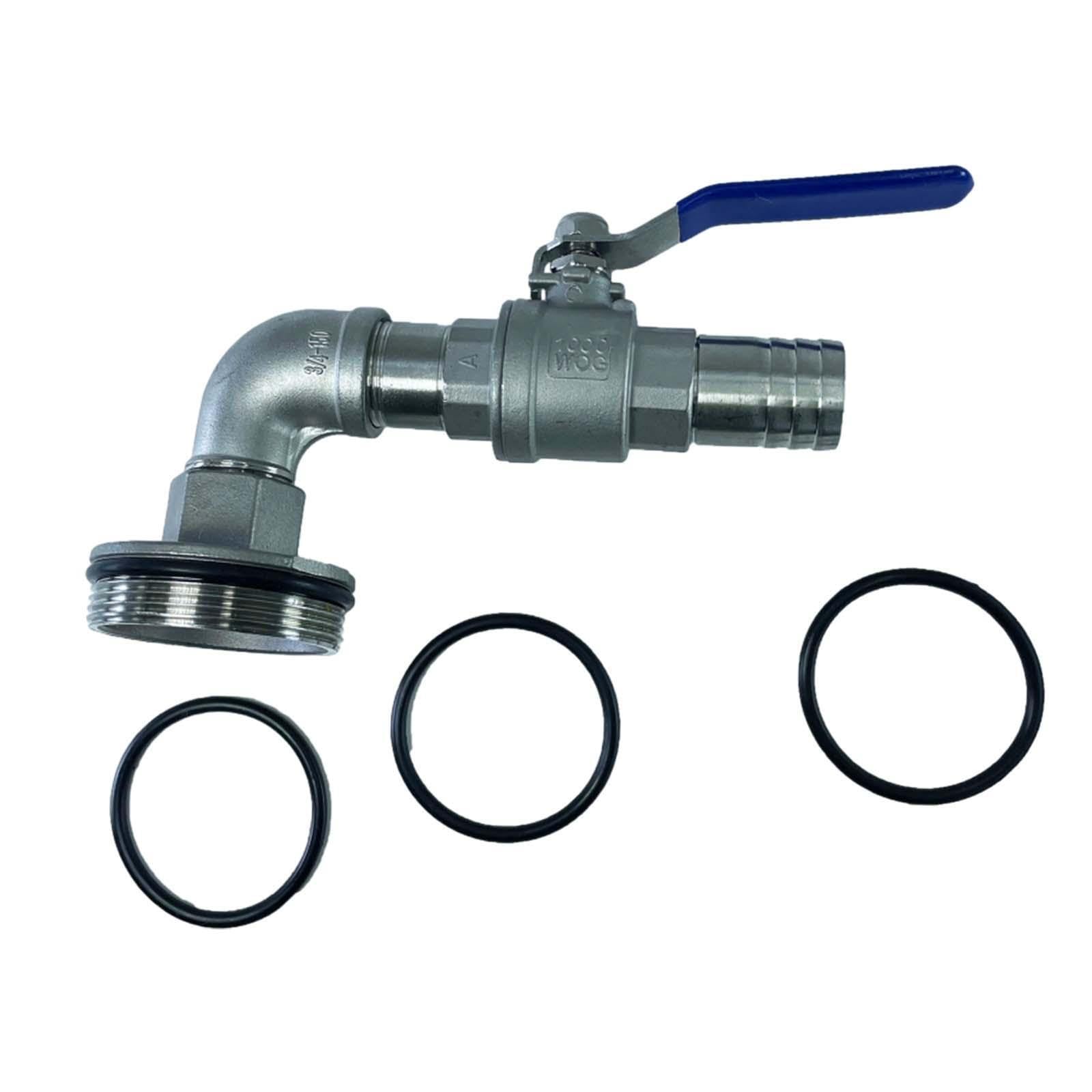 PUXZYAX Durable Drum Faucet 50 Gallon Barrel Spigot Gaskets No Leaking Liquid Easy to Install Anywhere Package Includes 1 Drum Faucet Easy to Install Outdoor, Length 15cm