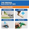 Coolaroo Original Elevated Dog Bed - Breathable Off-The-Ground Pet Bed with Cooling Fabric, Joint Relief & Moisture-Resistant Fabric, 100% Recyclable, Easy Clean, Nutmeg, Large