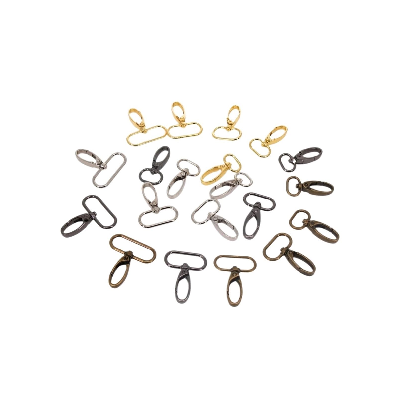 Swivel snap Hook, Metal Hook, Lobster Clasp, Collar, Car Belt Buckle, Keychain, Bag Accessories(Antique Brass,32mm)