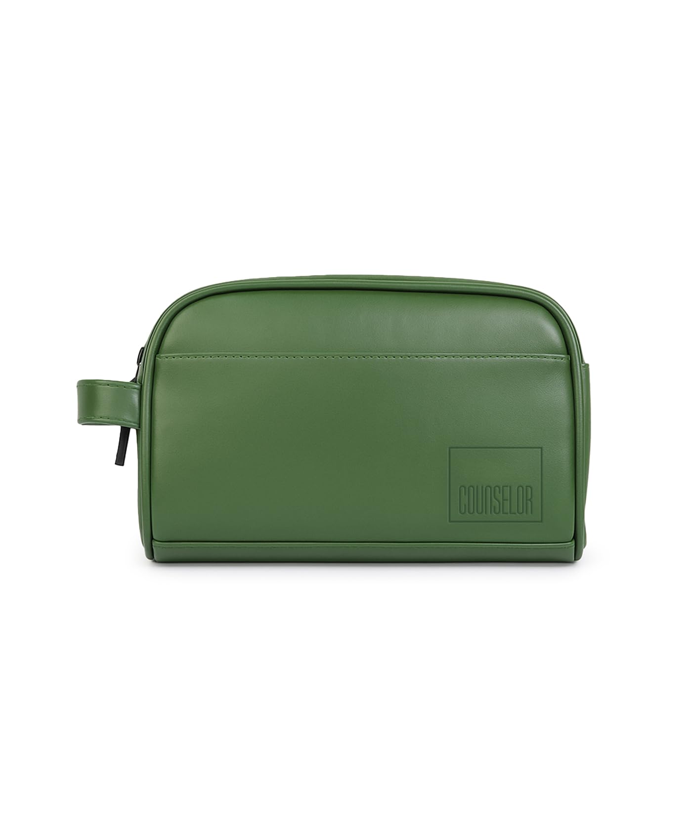 Vegan Leather Toiletry Pouch for Men & Women, High Quality, Shaving Kit Bag & Grooming, Travel Toiletry Bag with Handle, Multiple Compartment, Unisex Travel Toiletry Organizer (Green)-image-28