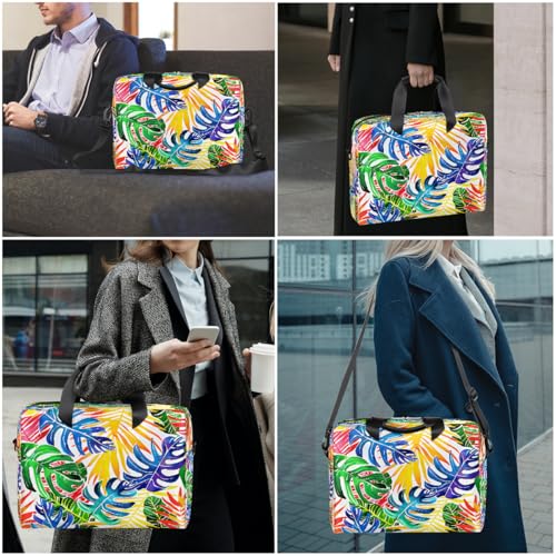 Bolso para portátil 16 pulg hojas tropicales coloridas miniatura 7