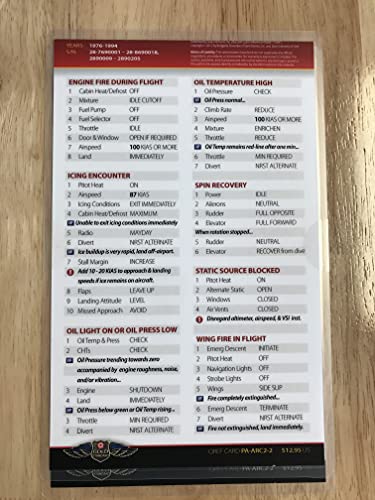 Tarjeta Checklist Piper Archer II PA-28-181 Qref miniatura 2