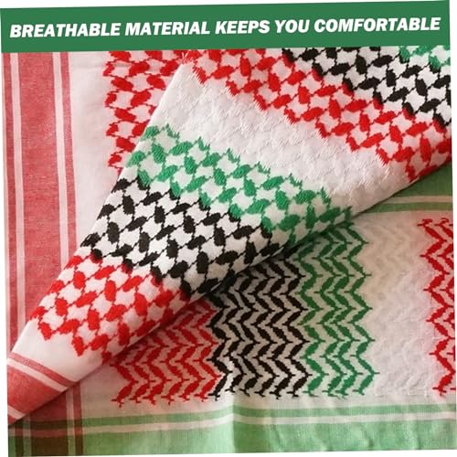 Keffiyeh écharpe palestinienne grand format contre le vent