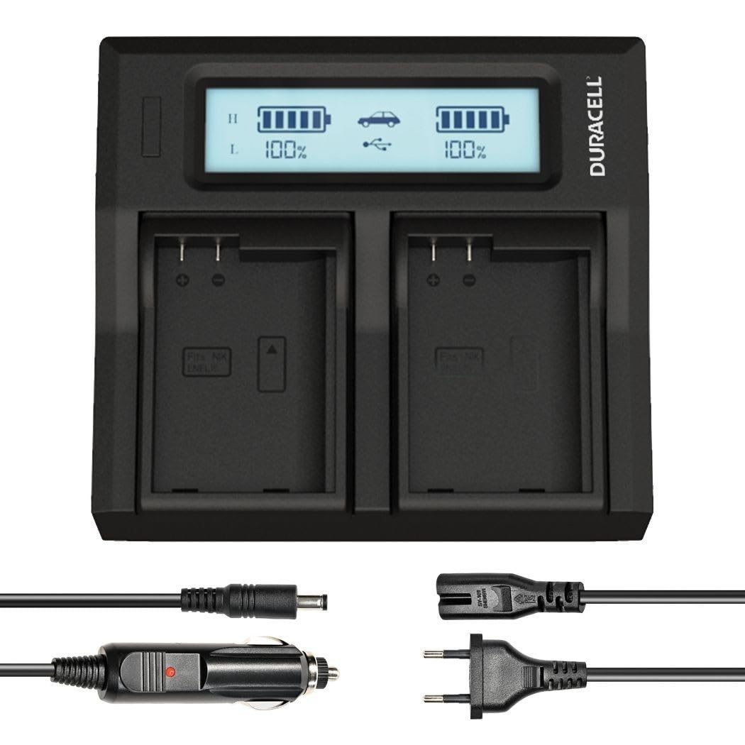 CARGADOR DUAL DURACELL PARA DRNEL15 / EN-EL15