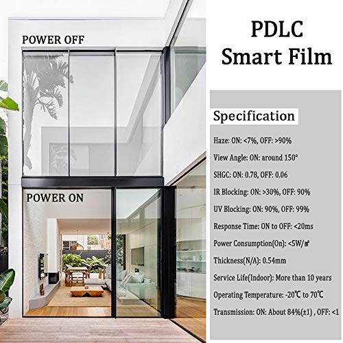 Película Inteligente PDLC Adhesiva 6x12 Pulgadas miniatura 2