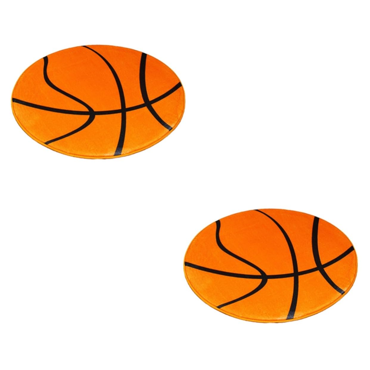 Tapis de sol basket rond antidérapant de 2 pièces coussin chaise de maison