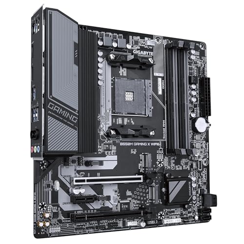 GIGABYTE B550M GAMING X WIFI6 Carte mère Processeurs AMD Ryzen 5000 VRM 5+3 phases jusqu'à 3200 MHz DDR4 1x .2 PCIe 4.0 + 1x .2 PCIe 3.0 Wi Fi 6 LAN 1 GbE USB 3.2 Gen 1 Neuf - vue 6