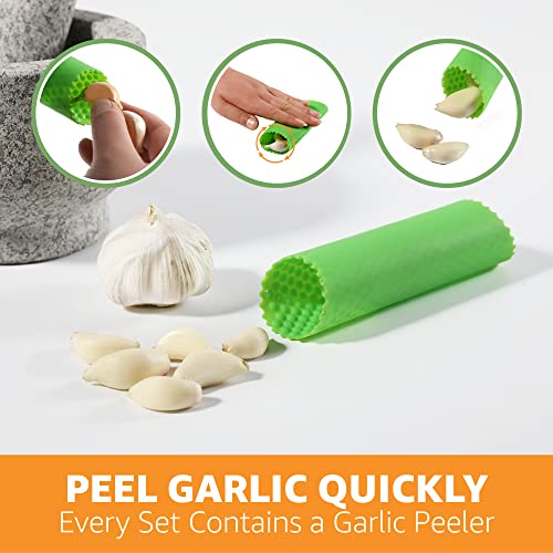 Priority Chef GM-PC-BMP01 Heavy Duty Large Mortar And Pestle Set,100% Granite, Non Slip Base, Make Fresh Guacamole, Salsa, Pesto, Stone Grinder Bowl thumb #5