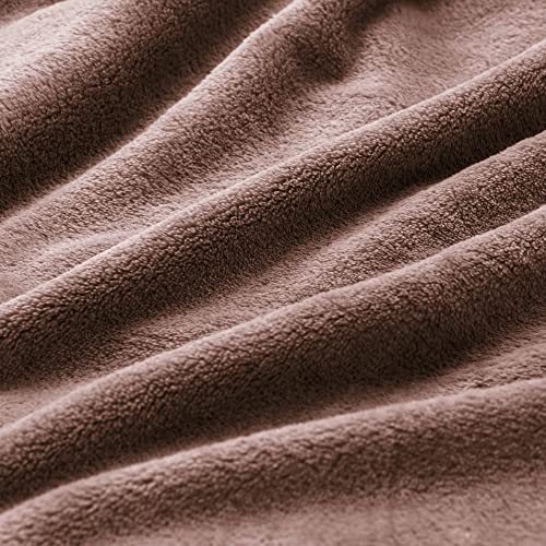Image of BEDELITE Fleece Blanket King Size Blankets for Bed, Luxury Plush Cozy Fuzzy Blanket 108x90 inches, Super Soft Warm Lightweight Throw Blanket All Seasons Suitable, Brown