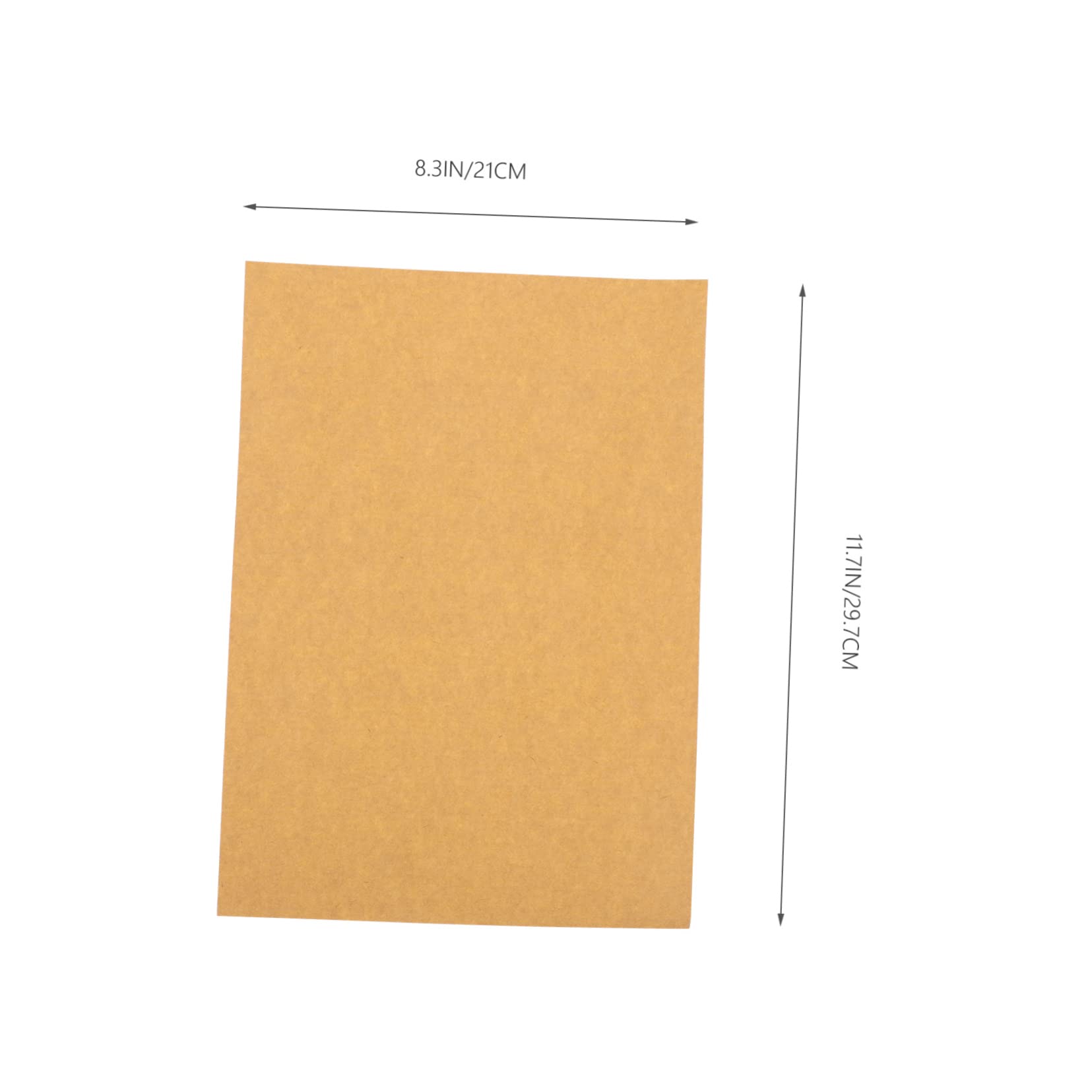 PartyKindom 100 Fogli Di Carta Adesiva Per Etichette Etichette Stampabili Per Fotocopie Adesive Rimovibili Per Spedizione Carta Marrone Chiaro