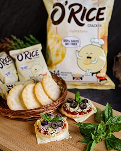 Image of ORION Rice Cracker O'Rice Cracker |Premium Baked Korean Snack, Packof 1 (151.2g) |Weekly snack pack | Healthy RiceCakes (Pack of 3)