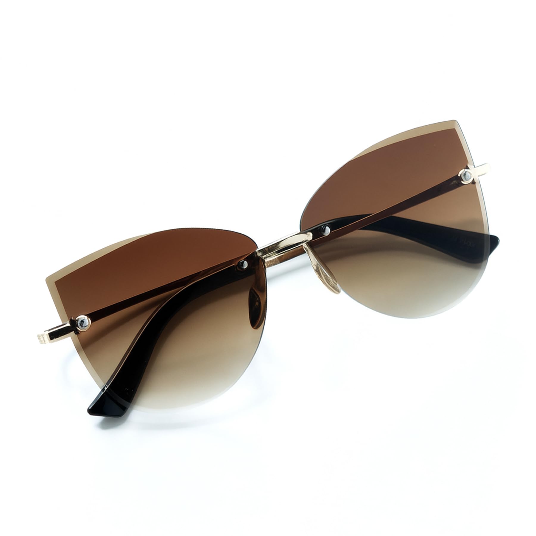 Premium Butterfly Rimless Gradient Sunglasses for Women – Stylish Oversized Fashion Shades | UV400 Protection | Lightweight Metal Temples | Ideal for Casual, Travel & Outdoor Wear-image-16