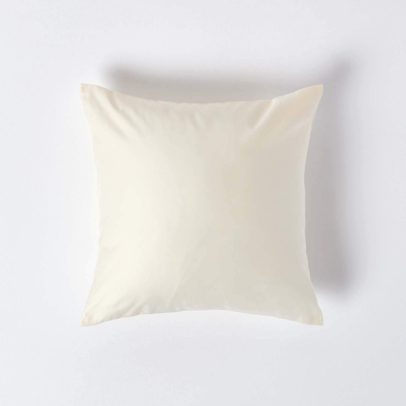 Homescapes Cream 1000 Thread Count Egyptian Cotton 40 X 40 Cm Pillowcase Euro Size Luxury Pillow Case