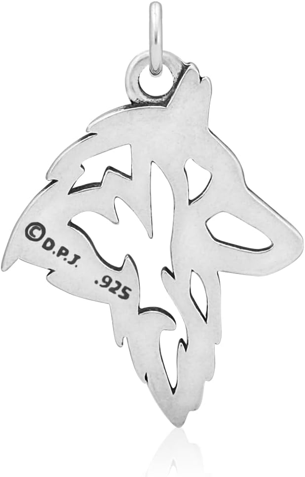 Dazzling Paws Sterling Silver Belgian Tervuren Necklace, Dog Breed Pendant, 1-1/4" tall X 7/8" wide