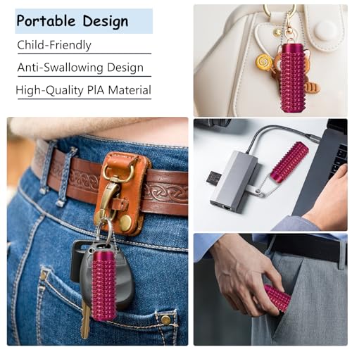 Image of Little Ouchies Pain Fidget, Portable Stim Tools for Adults, 3D Printed Fidget Toys for Anxiety and Stress Relief (Rainbow1)