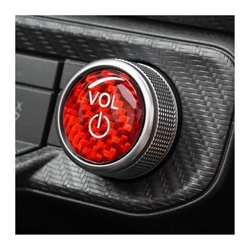 Autocollants bouton volume Mustang GT 2024-2025 pour protéger la console centrale carbone - 3