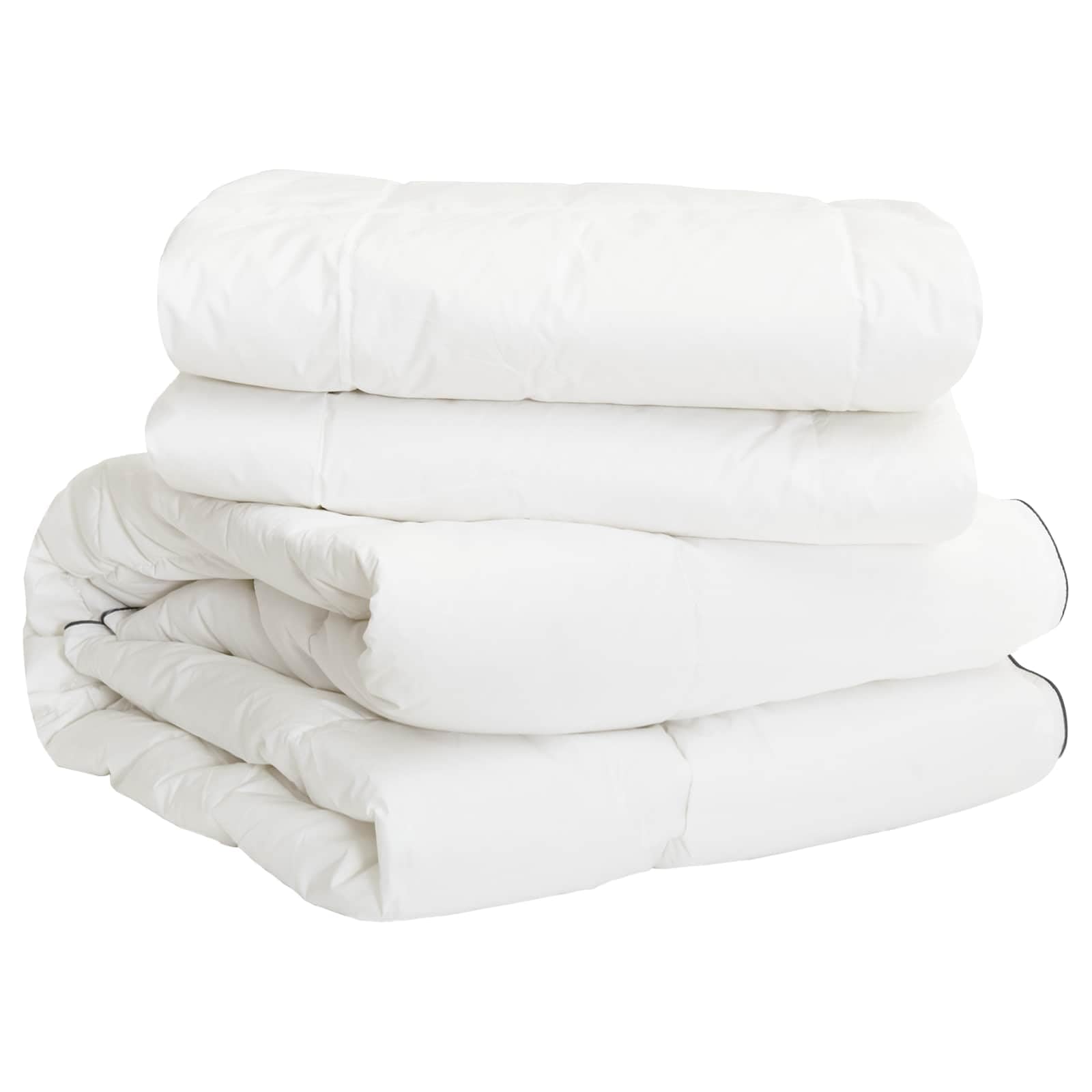 Generico Set di Piumoni Bianco 135 x 200 cm Cotone, bambù, Poliestere,Biancheria,Lenzuola e Coperte,Trapunte e piumini-3431509