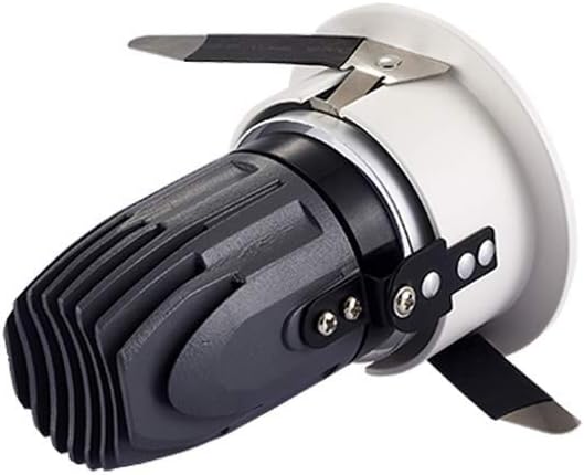 Spotlight，Dimming Led Recessed Downlight 75-80Mm / 2.95-3.15 inch Mounting Aperture Recessed Spotlight Noboscopic and Durable Embedded Ceiling Light for Clothing Store Jewelry/6000K/7W