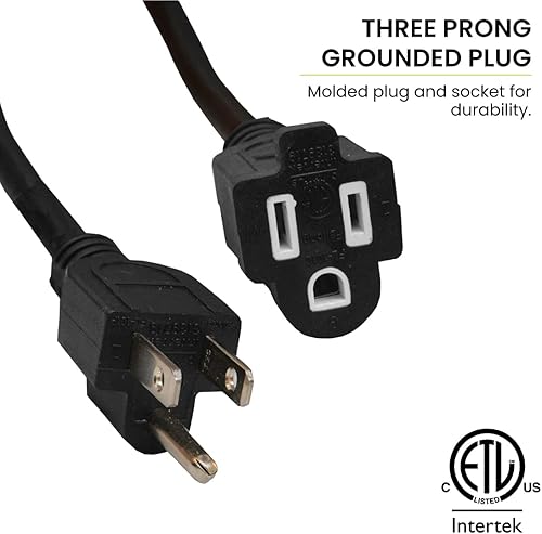 Miniatura 10 de GoGreen Power (GG-13800) - Cable de extensión SJTW para exteriores, 143, 100 pies, cable de extensión iluminado, 100 pies