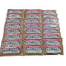 First Strike Energy Bar, Full Size [2.3oz] - Authentic Long-Life USGI MRE Ration Nutrition Bars. Many Flavors and Packs to choose from, Recent Production dates 24, CranRaspberry