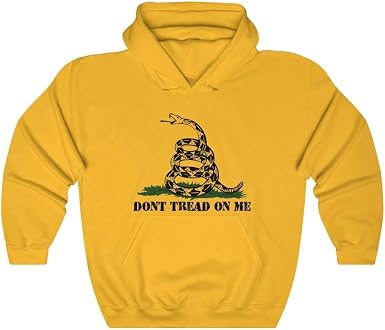 Amazon.com: Don't Tread On Me Gadsden - Sudadera con capucha con diseño de  bandera amarilla : Ropa, Zapatos y Joyería