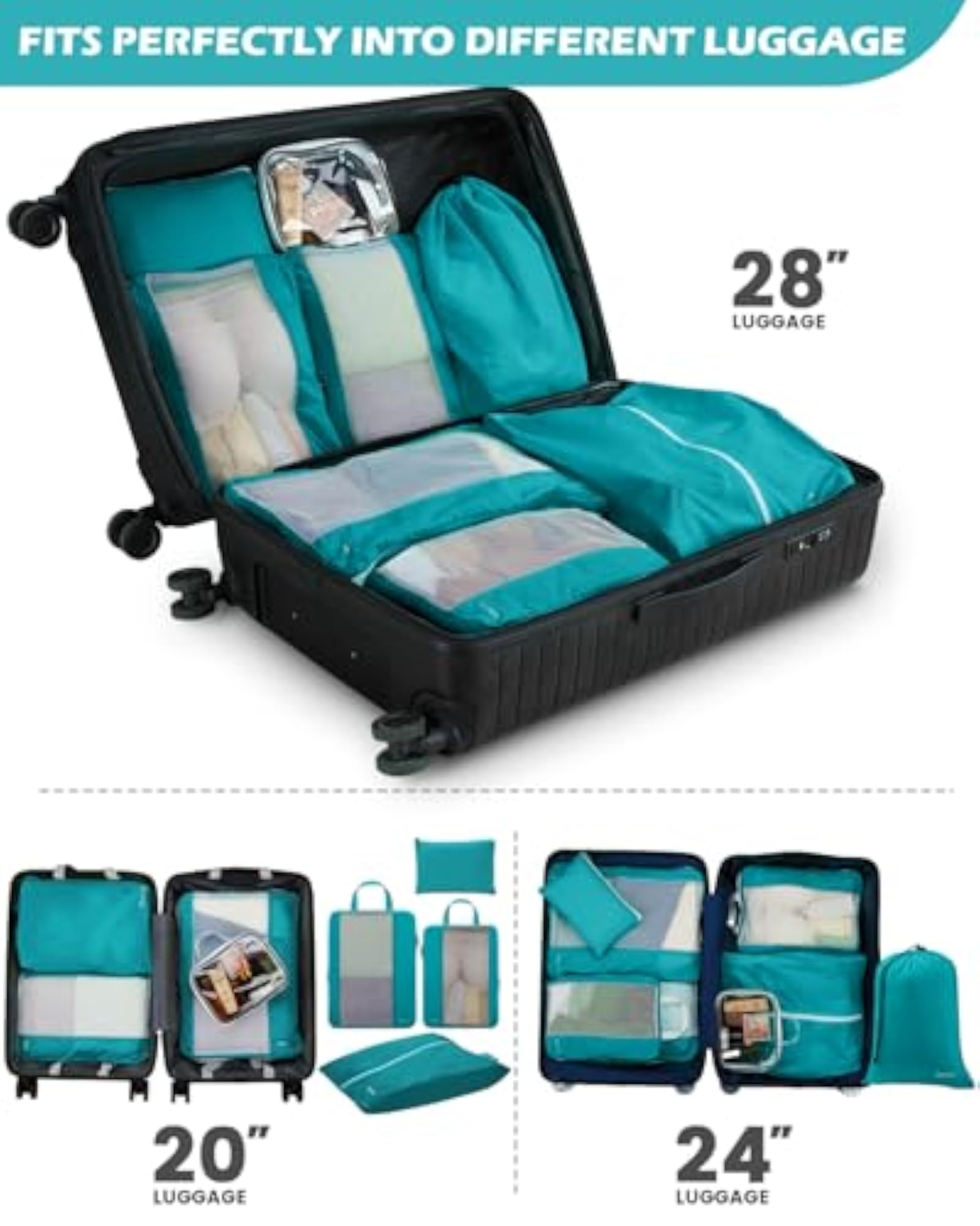 Compression Packing Cubes for Travel