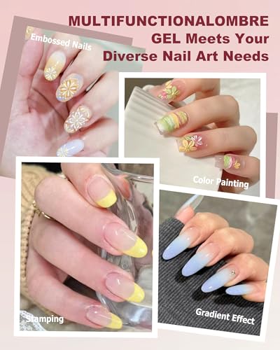 Paleta de Gel para Uñas 9 Colores Degradado Aura miniatura 4