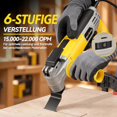 Enventor Multifunktionswerkzeug mit Schnellspanner, 300W, 28 Zubehörteilen