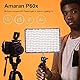 Aputure Amaran P60x Bi-Color Video Light Led Panel, CRI95+ TLCI 97+ 3200-6500K 60W, Unterstützt Sidus Link App Steuerung, AC/DC Netzteil, OLED Bildschirm Display, Eingebaute 4 Lichteffekte