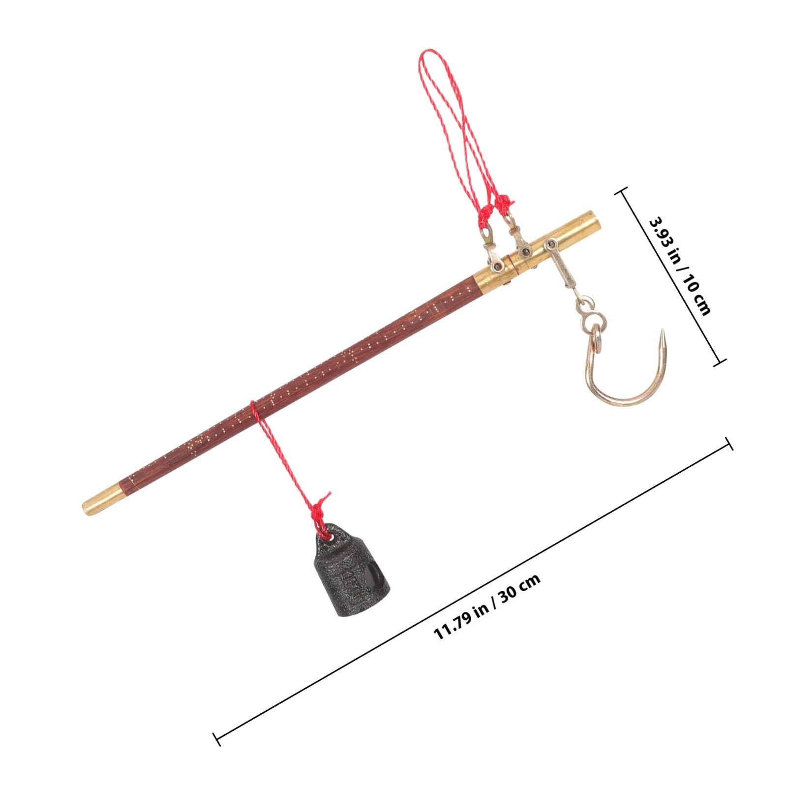 VALICLUD Mechanische Handwaage Holzstange Kupfergewicht Traditionelle Medizinwaage für Tee Schmuck Trockenfrüchte