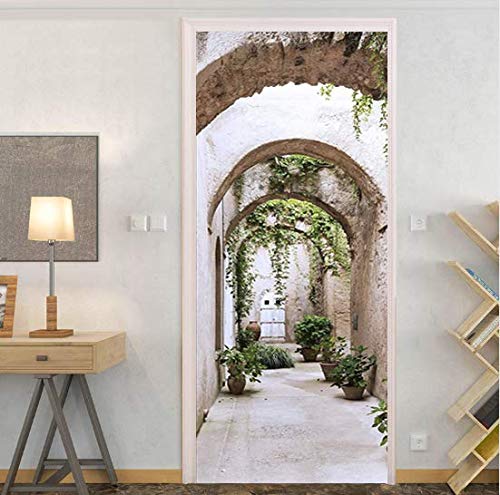 FLFK 3D Arched Pathway to Garden Door Stickers