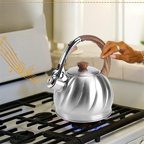 Bouilloire sifflante inox de qualité supérieure pour plaque de cuisson gaz - 6