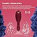 Womanizer DUO 1 Rabbit Vibrador y Estimulador del Punto G con succión del clítoris, doble estimulación con 12 niveles de intensidad cada uno, Burdeos Dorado